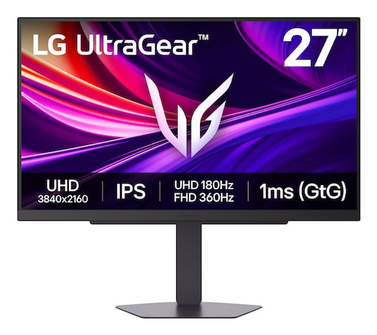 LG UltraGear 27G810A-B | 27" 4K UHD IPS Gaming Monitor | 3840x2160 | 180Hz | 1ms | DisplayHDR 400