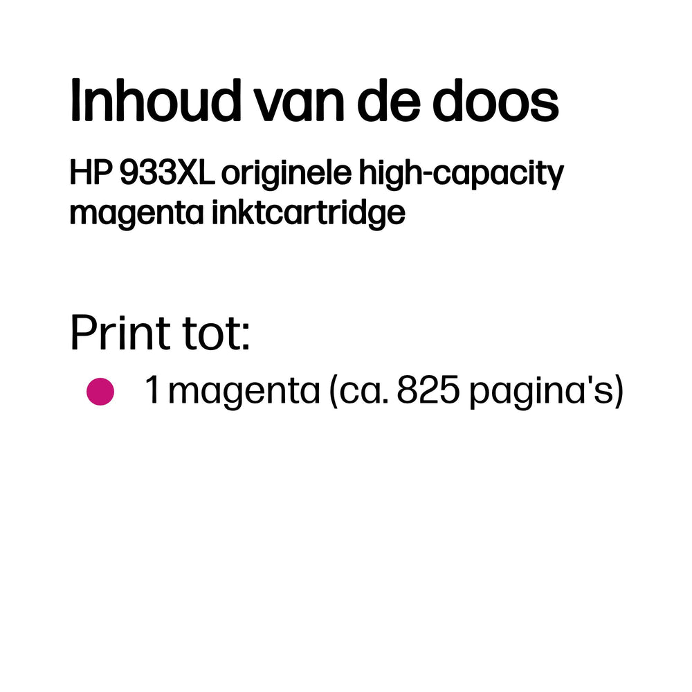 HP 933XL | Originele High-Capacity Magenta Inktcartridge