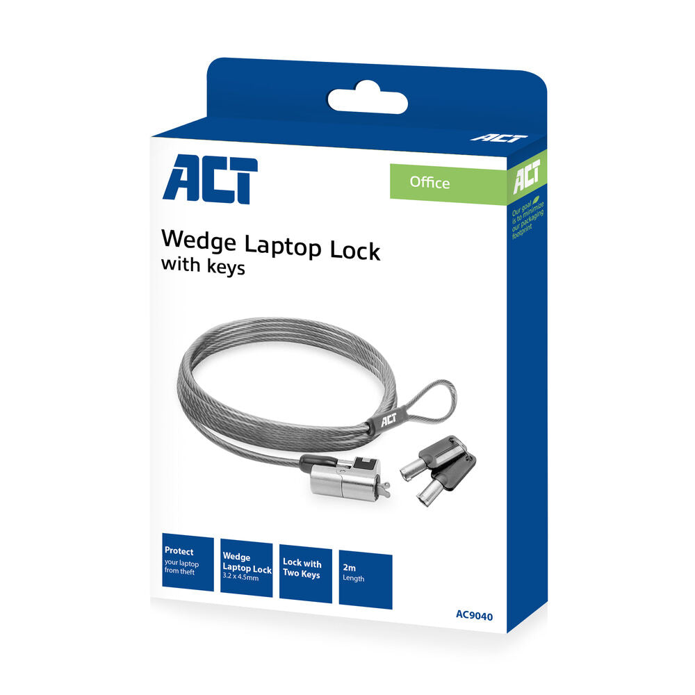 ACT kabelslot | Metallic | 2 m | AC9040