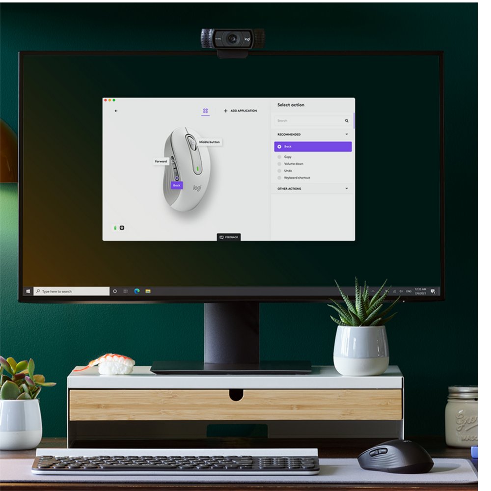 Logitech Signature M650 | Draadloze Muis | Rechtshandig | RF + Bluetooth | 2000 DPI | Wit
