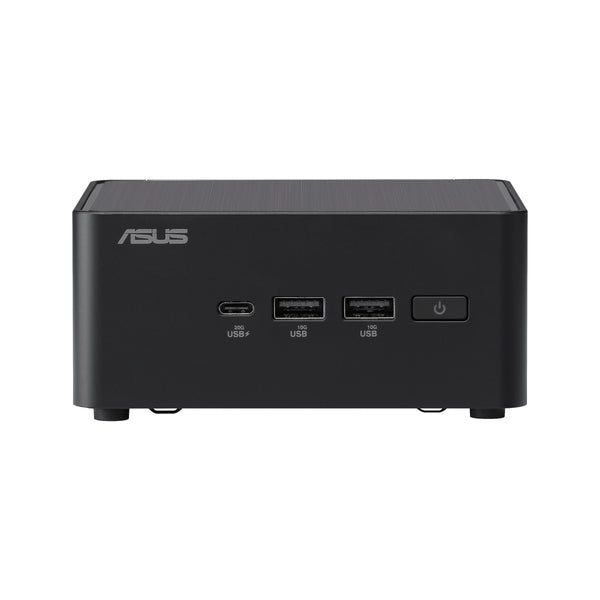 ASUS NUC 14 Pro UCFF Barebone Desktopcomputer, Intel Core 3 100U, Zonder DDR5-geheugen, opslag en besturingssysteem — vooraanzicht