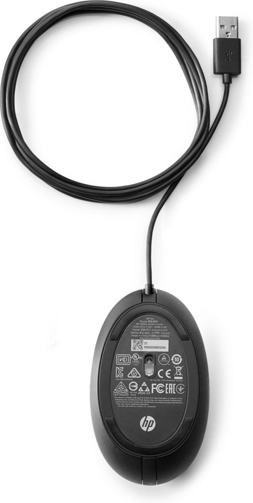 HP 320M | Bekabelde Muis | Links- en Rechtshandig | USB-A | 1000 DPI | Zwart