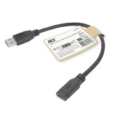 ACT Adapterkabel | USB Type-A (Male) naar USB Type-C (Female) | 0,2 meter