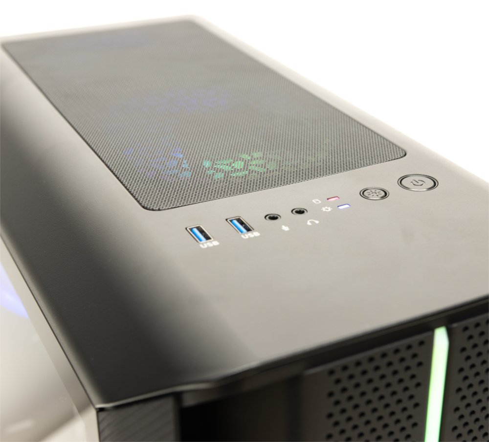 Budget Gaming Desktop, Intel Core i5-10400, 16GB RAM, 1TB SSD, GeForce GTX 1650, Windows 11 Professional — achterzijde