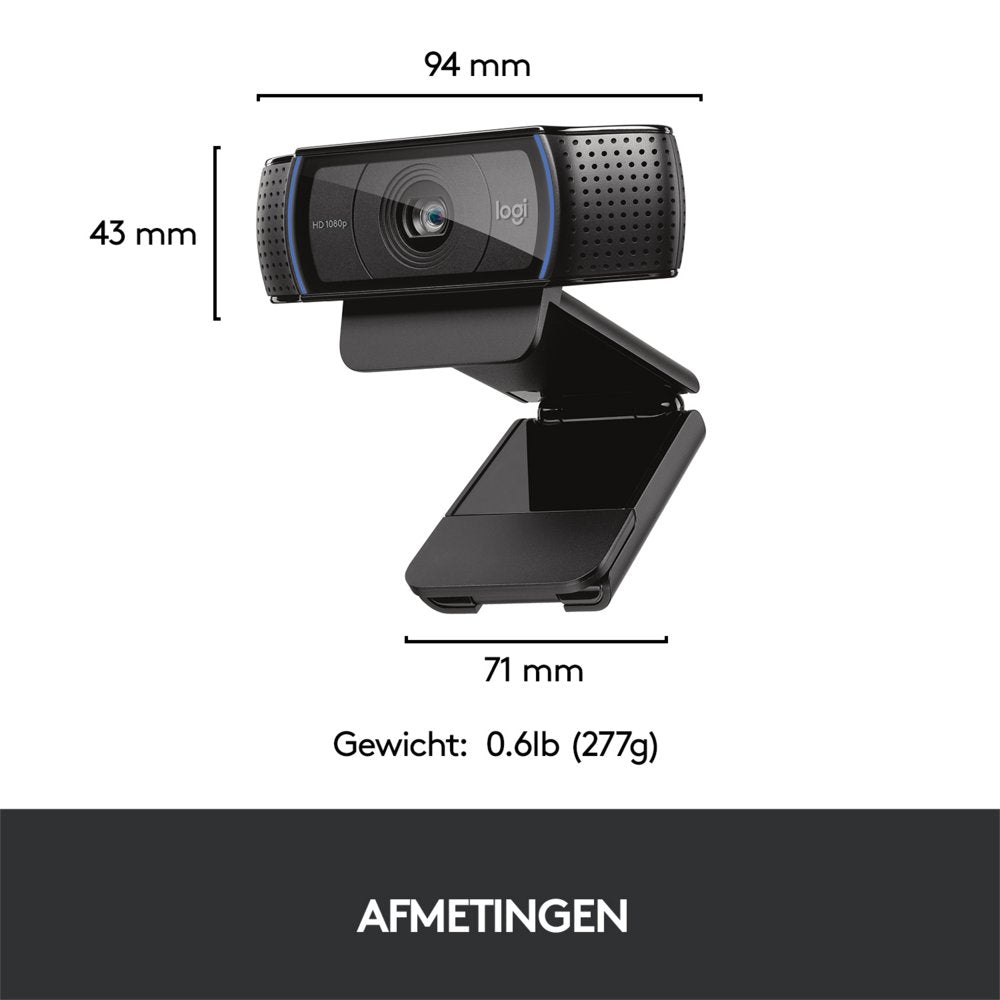 Logitech C920 HD | 1080p 30FPS USB Webcam | Met Microfoon