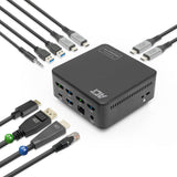 ACT Universeel USB-C Dockingstation | 4K | 3 Monitoren via HDMI en DisplayPort | DisplayLink