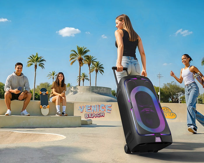 Samsung Sound Tower MX ST50F/XN | Bluetooth Party Speaker | 240W | Tot 18 Uur Accuduur | IPX4 Spatwaterbestendig | Karaoke & Party Lights+ | OPEN BOX