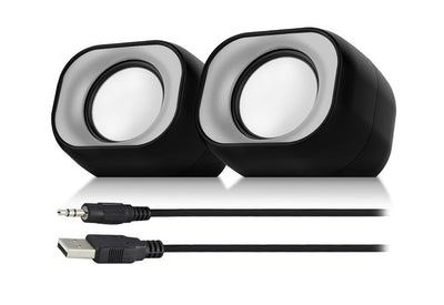 Eminent EM3513 | 2.0 Luidsprekerset | Compact Stereo Geluid | 34W RMS