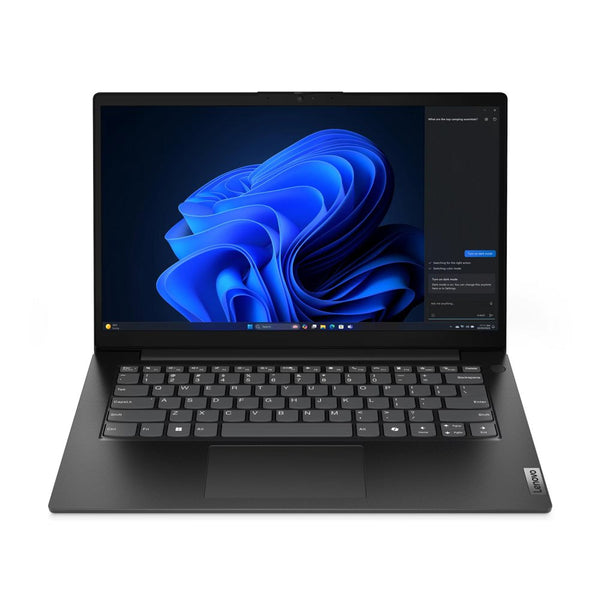 Lenovo V14 G5 laptop, 14 inch, Intel Core i5, 8GB RAM, 512GB SSD — vooraanzicht opengeklapt