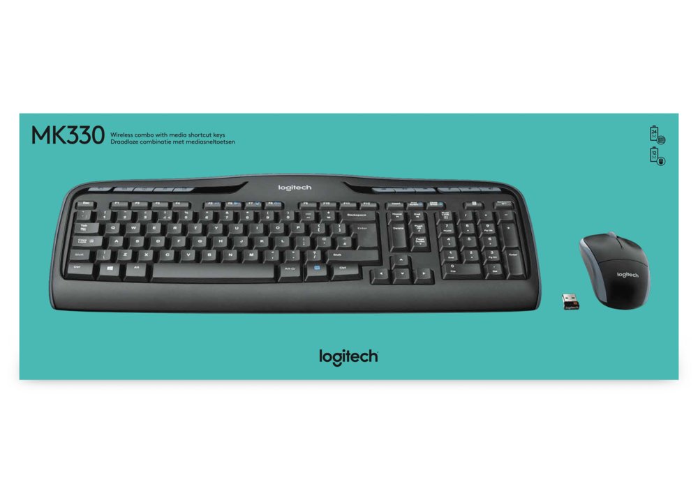 Logitech MK330 | Draadloze Muis en Toetsenbordcombo | QWERTY