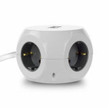 ACT Stekkerdoos Kubus | 3 Stopcontacten | USB-A & USB-C | 30W | 1,5 m | Wit