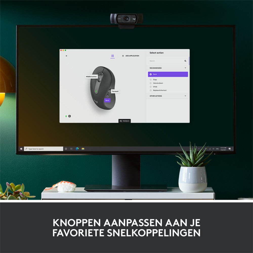 Logitech Signature M650 | Draadloze Muis | Linkshandig | RF + Bluetooth | 2000 DPI | Grafiet