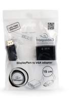Gembird A-DPM-VGAF-02 | DisplayPort naar VGA Adapter | Zwart