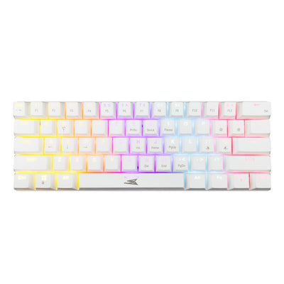 Baracuda DOLPHIN RGB 60% | Bedraad Gaming Toetsenbord | Red Switches | Anti-Ghosting | QWERTY | Wit