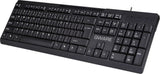 QWARE Wired Keyboard Liverpool Zwart