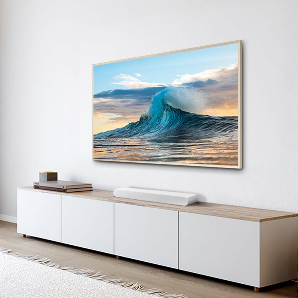 Samsung HW-S61D, 5.0-kanaals, All-in-One Soundbar, Dolby Atmos, Wit — zijaanzicht