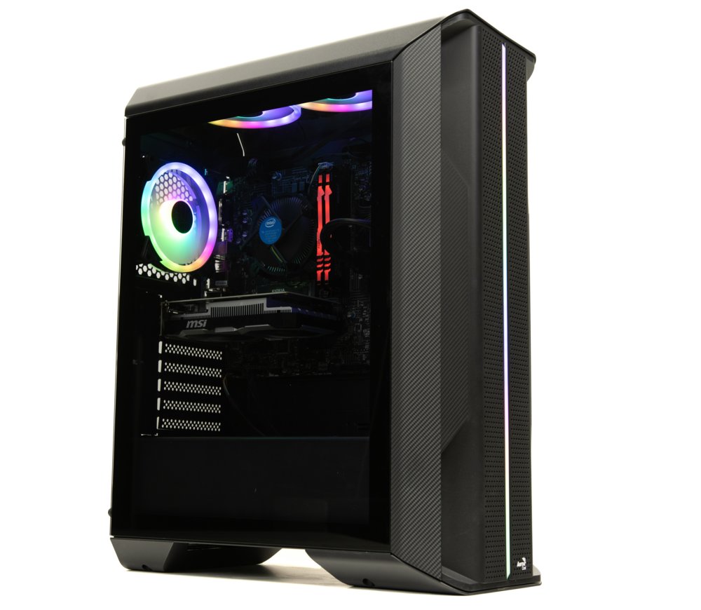 Budget Gaming Desktop, Intel Core i5-10400, 16GB RAM, 1TB SSD, GeForce GTX 1650, Windows 11 Professional — vooraanzicht