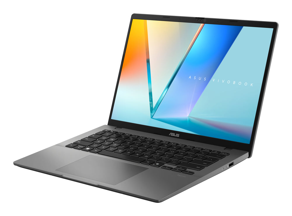Asus Vivobook 14 laptop, 14 inch, AMD Ryzen AI 5, 16GB RAM, 512GB SSD — dichtgeklapt deksel
