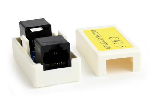Gembird kabel-tussenstuk | RJ-45 female | Wit | NCA-LC6-01