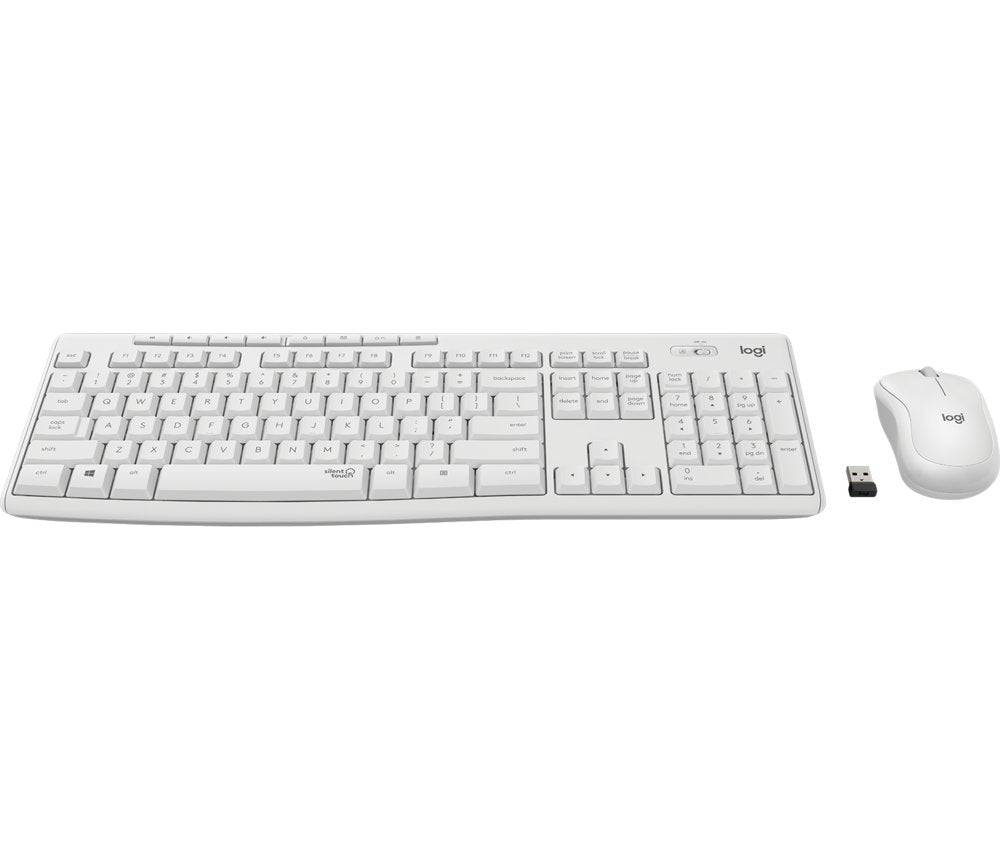 QWERTZ | Logitech MK295 Wit | Draadloze Muis en Toetsenbordcombo | QWERTZ | RENEWED