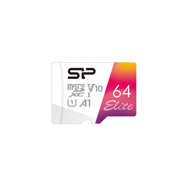 Silicon Power Elite | MicroSDXC | 64GB | Class 10 | UHS-I U1