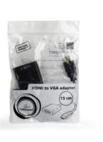 Gembird A-HDMI-VGA-04 | HDMI naar VGA Adapter | 0,15 m | Zwart