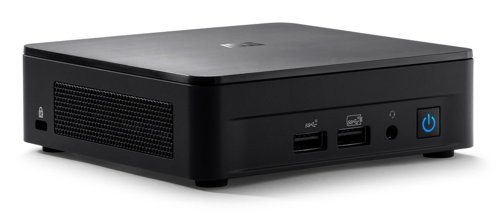 ASUS NUC 12 Pro Slim Barebone Desktopcomputer, Intel Core i7-1260P, Zonder DDR4-geheugen, opslag en besturingssysteem — detailfoto