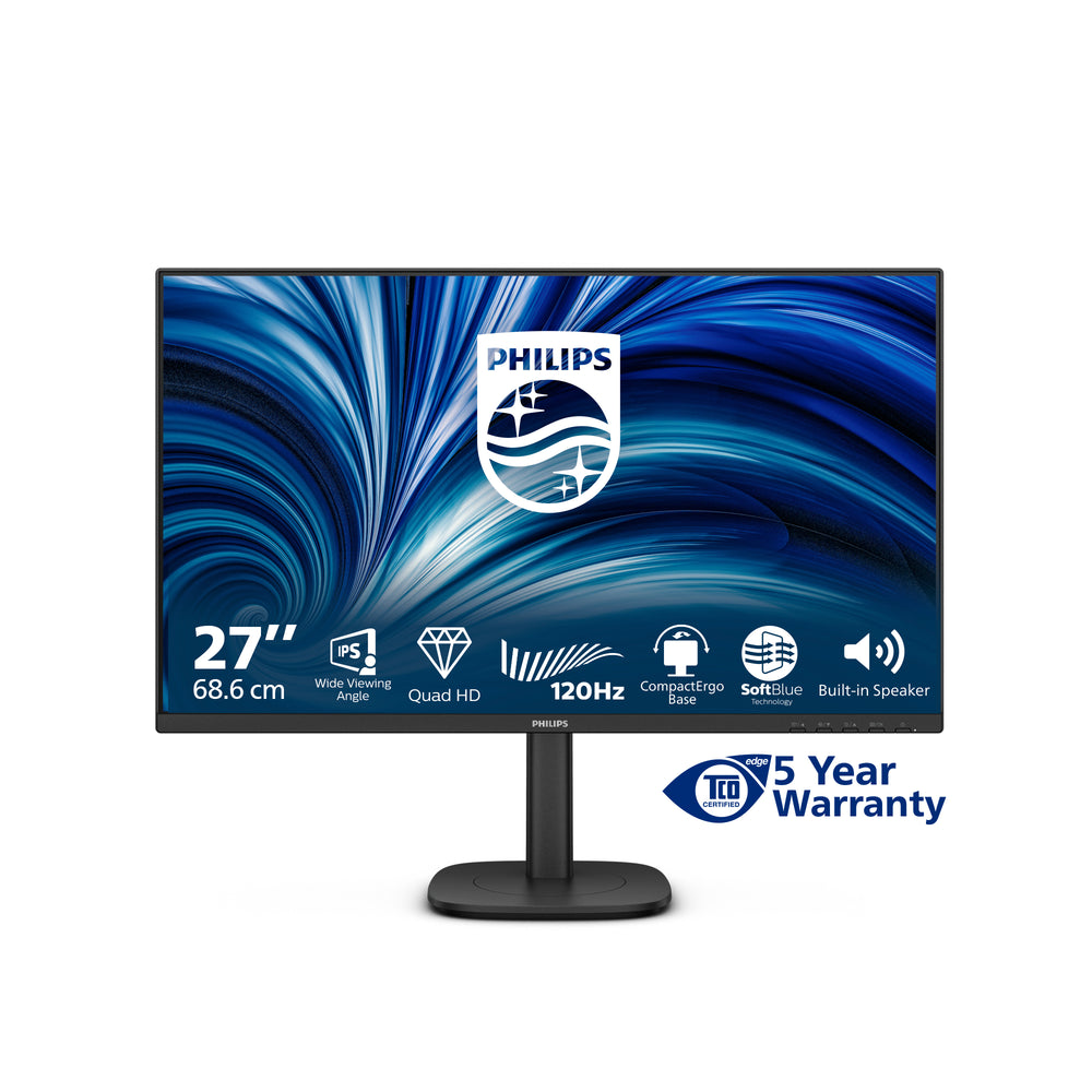 Philips 27B2N3500J/00 | 27" Quad HD IPS Monitor | 120 Hz | Zwart
