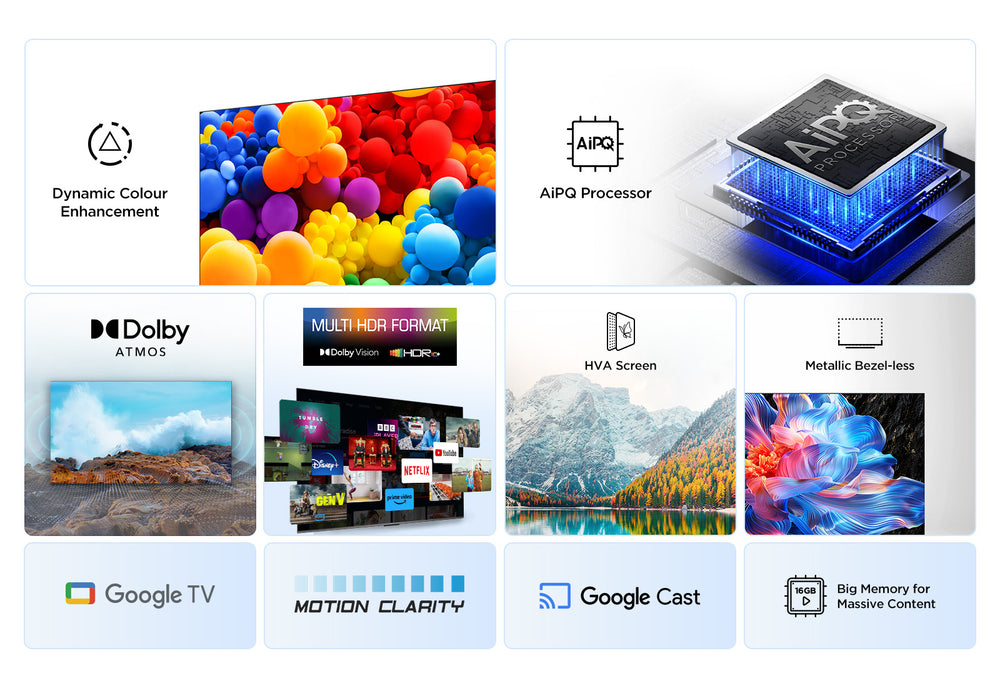 TCL 65V6C | 65" 4K Ultra HD DLED Smart TV | Google TV | Dolby Vision | 60Hz (2025)