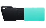 Kingston DataTraveler Exodia M | 256GB USB-A 3.2 Flash Drive | Zwart/Turkoois