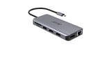 Acer 12-in-1 USB-C Docking Station, Dual HDMI, DisplayPort, Gigabit Ethernet, USB 3.2 Gen 1 — van bovenaf