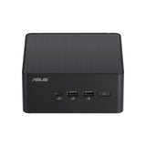 ASUS NUC 14 Pro UCFF Barebone Desktopcomputer, Intel Core 3 100U, Zonder DDR5-geheugen, opslag en besturingssysteem, REFURBISHED BRONZE — achterzijde
