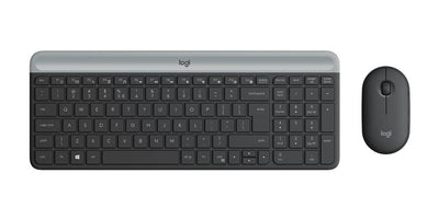 Logitech MK470 Slim Combo | Draadloos Toetsenbord en Muis | QWERTY US International | Grafiet | RETURNED