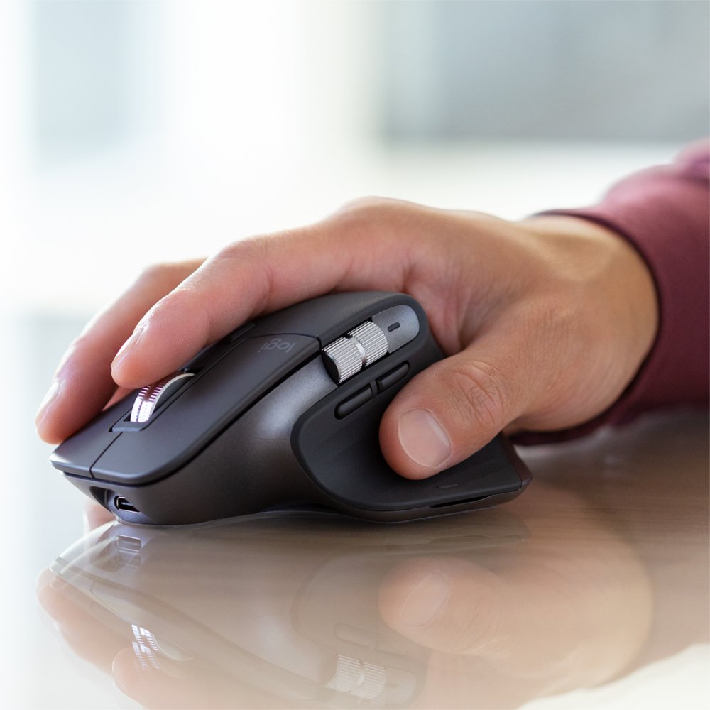 Logitech MX Keys Combo for Business Gen 2 | Draadloze Toetsenbord- en Muis-combo | RF / Bluetooth | QWERTY US International | Grafiet