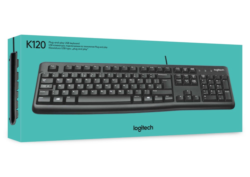 Logitech Keyboard K120 | Zakelijk Bedraad Toetsenbord | QWERTY