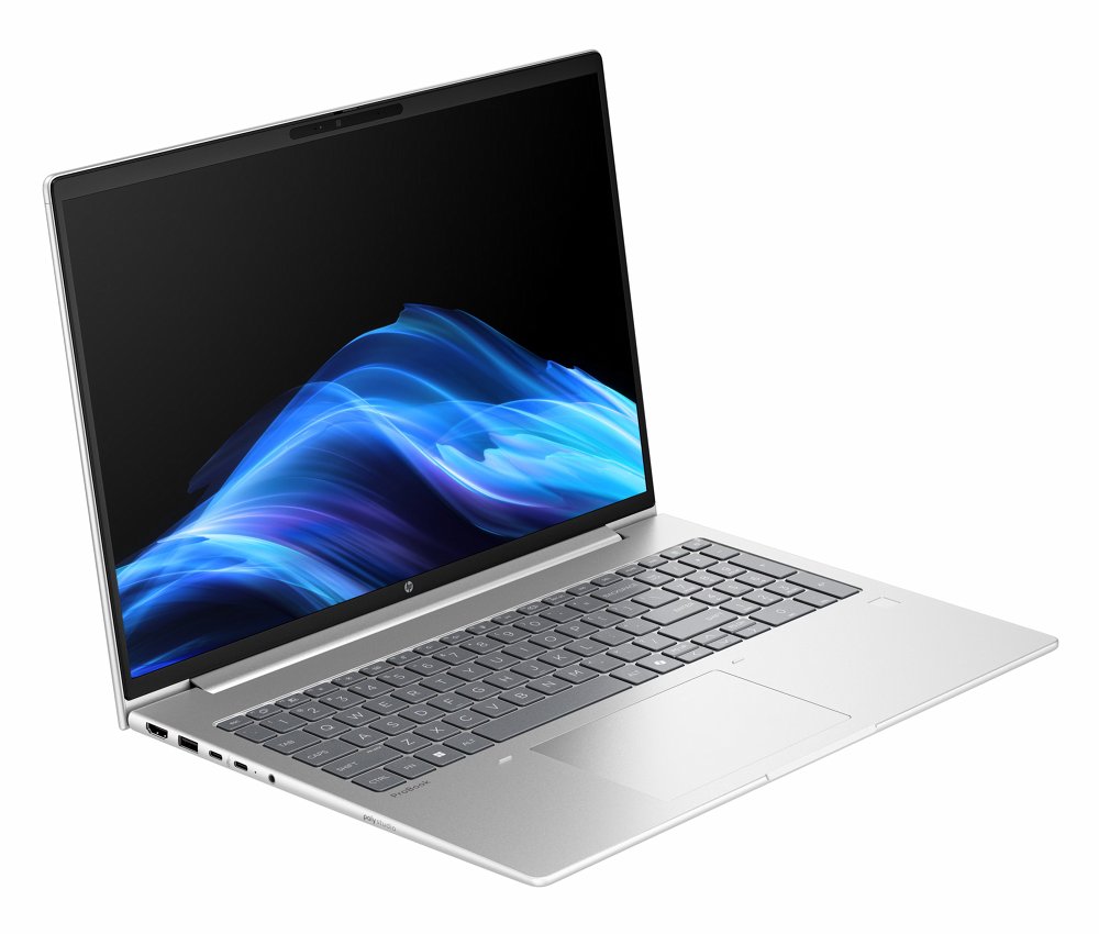 HP Probook 4 G1iR laptop, 16 inch, Intel Core 5, 16GB RAM, 512GB SSD — zijkant met aansluitingen