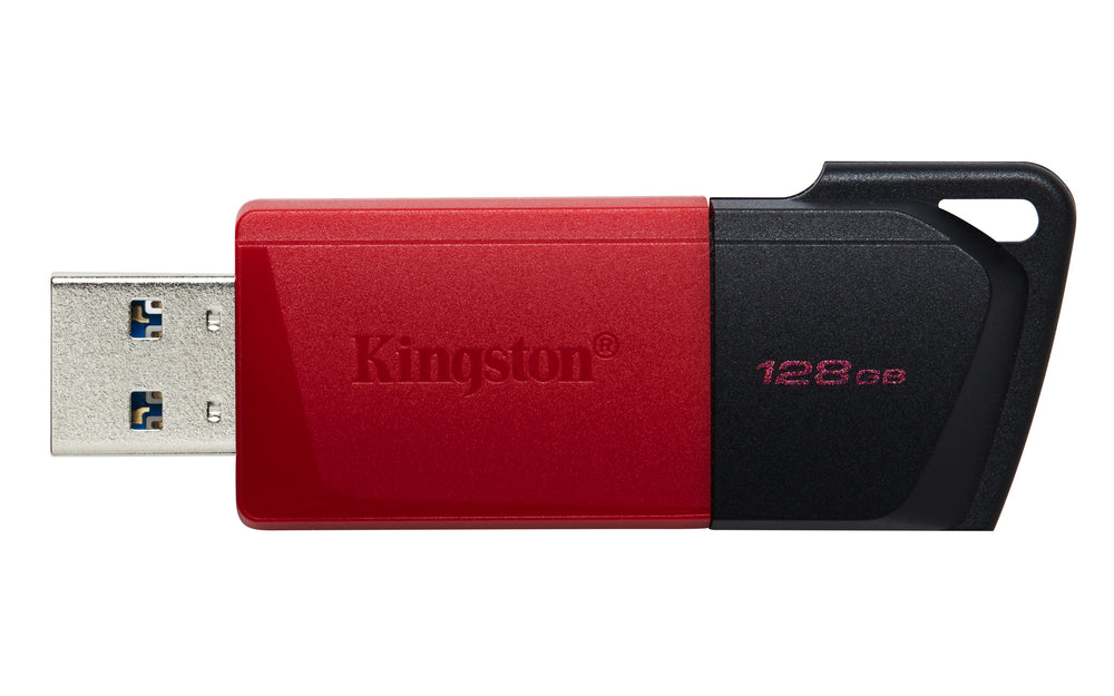 Kingston DataTraveler Exodia M | 128GB USB-A 3.2 Flash Drive | Zwart/Rood