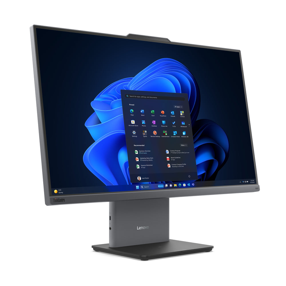 Lenovo AIO ThinkCentre neo 50A, 27" Full HD IPS, Intel Core i3-1315U, 8GB DDR5, 256GB SSD, W11 Professional, Inclusief toetsenbord & muis — van bovenaf