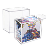 Acryl booster box case, transparante display case met Pokemon Astral Radiance booster box erin
