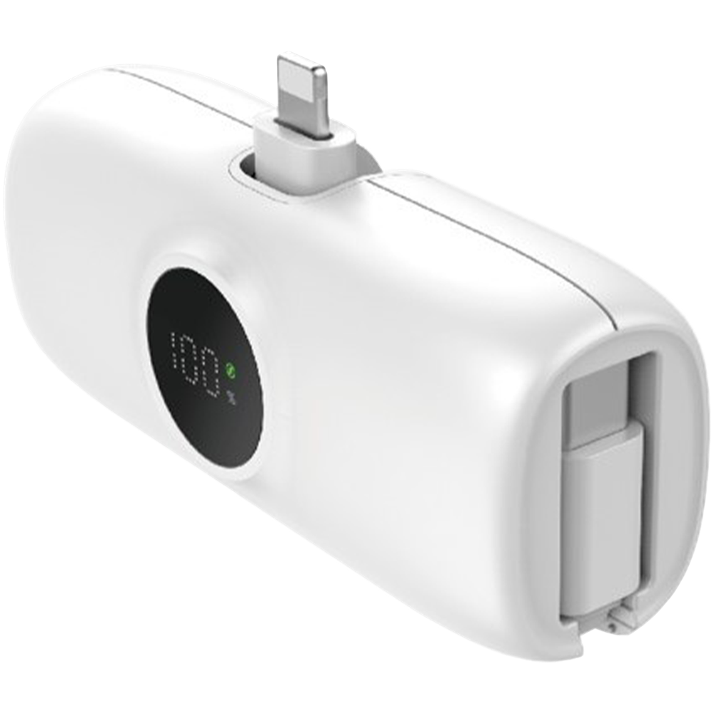 Xssive Premium Mini Powerbank For iPhone With USB-C Cable 5000mAh XSS-PB40LW