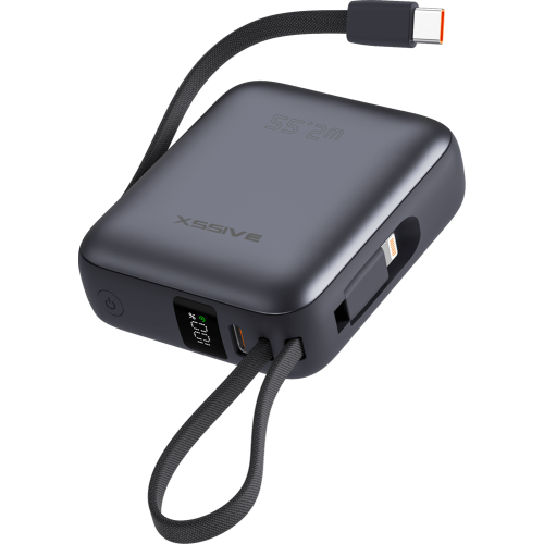 Xssive Mini Powerbank Fast Charge incl. Cable 10000mAh XSS-PB45 Mini - Zwart