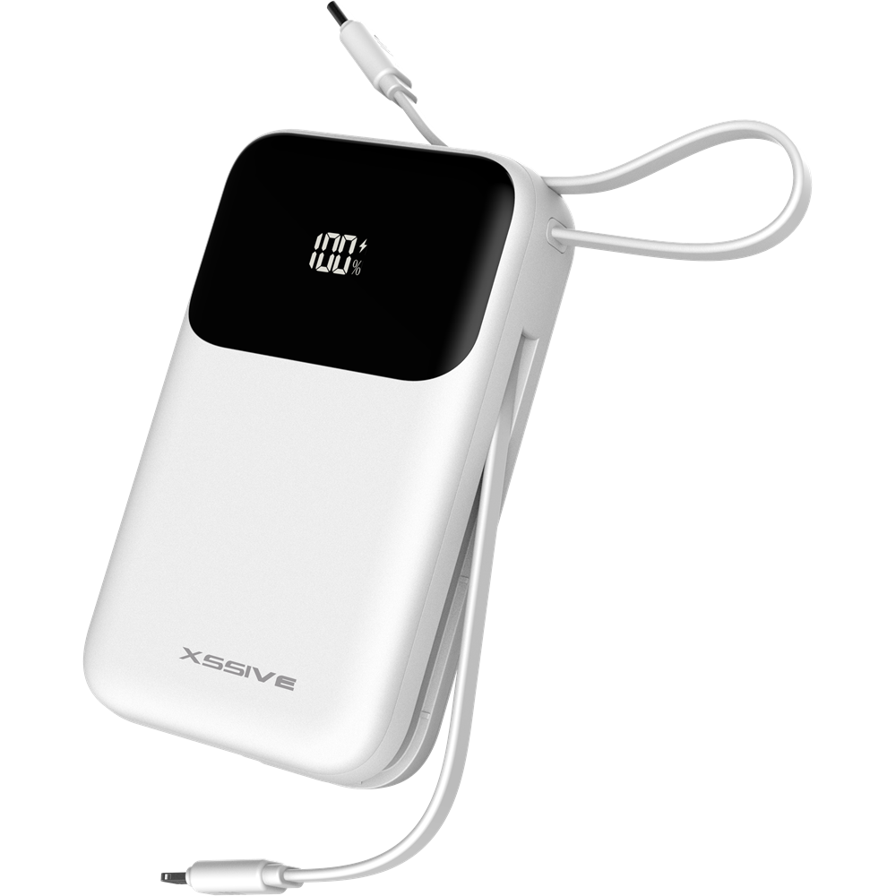 Xssive 30W Powerbank Fast Charge incl. Cable 20000mAh XSS-PB50W - Wit